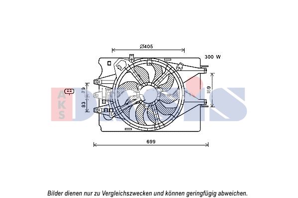 AKS DASIS Ventilaator,mootorijahutus 088102N